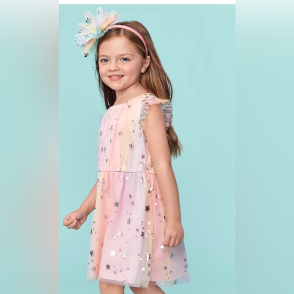 The Children's Place Other - Children’s Place Toddler Girl’s Rainbow Ombre Star Fancy Dress – Size 3T